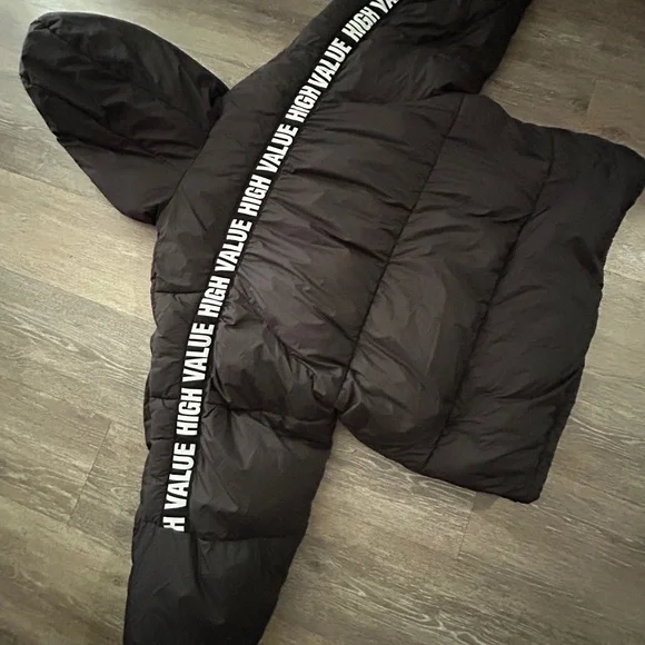 Zara Oversized Black Puffer Jacket - Picture 10 of 10